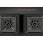 KICKER 45DL7R122 DUAL 12INCH L7R SUBWOOFER LOADED ENCLOSURE 2OHM 2400WATTS*TOP BASS