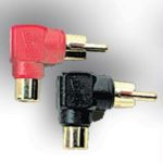 STINGER SDRAA RIGHT ANGLE RCA ADAPTER PLUG*High End- 24k Gold Ends*
