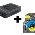 NAKAMICHI NBF8.1A 8INCH UNDERSEAT ACTIVE SUBWOOFER COMPACT +WIRING KIT DEAL!