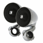 KICKER PSM3 MINI 3IN 4OHM ENCLOSED SPEAKERS DESIGNED FOR HANDLEBARS