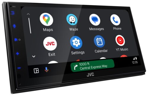 JVC KW-M590BT ANDROID AUTO/CARPLAY MECHLESS MULTILMEDIA STEREOT*SINGLE/DOUBLE FITTING* - Image 4