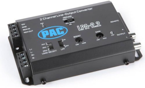 PAC LPA-2.2 LOC ACTIVE LINE OUT CONVERTER WITH AUTO TURN ON FOR AMP INSTALLATION 40V / 400W