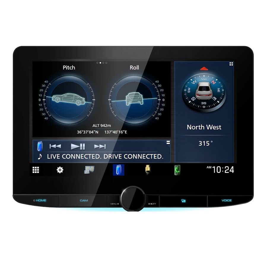 KENWOOD DMX9724XDS 10.1INCH FLOATING SCREEN WIRELESS ANDROID AUTO/CARPLAY