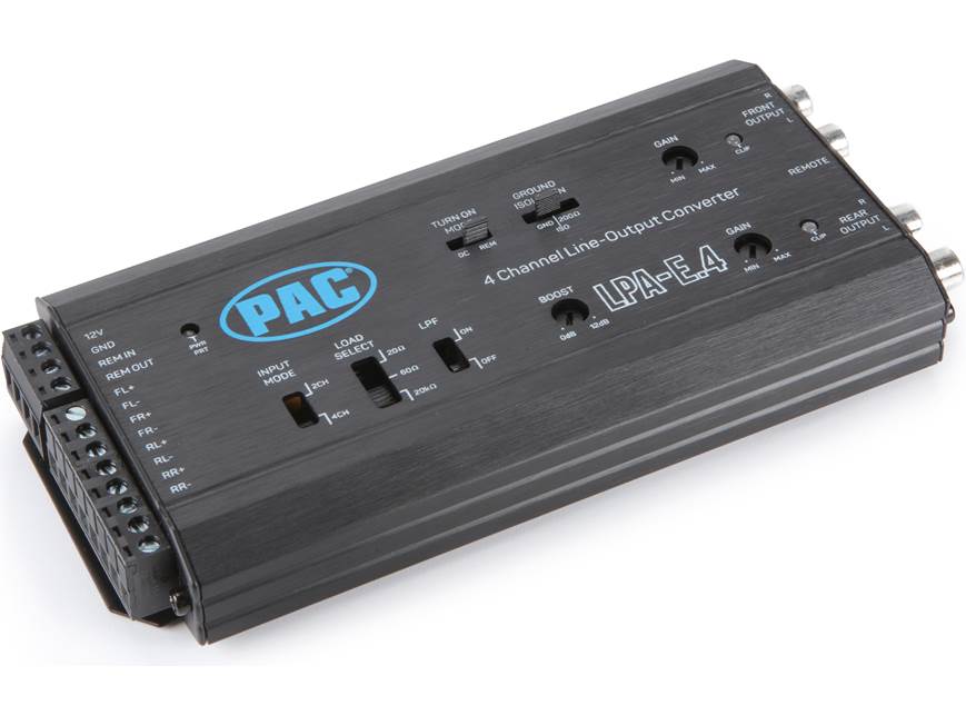 PAC LPA-E.4 LINE OUTPUT 4CH CONVERTER WITH AUTO TURN ON FOR AMP
