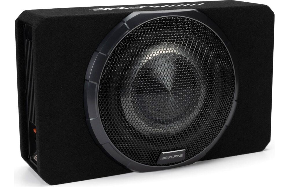 ALPINE PWV-SB10 BASSREV SERIES 10INCH DUAL 2OHM 400RMS POWERED SUBWOOFER