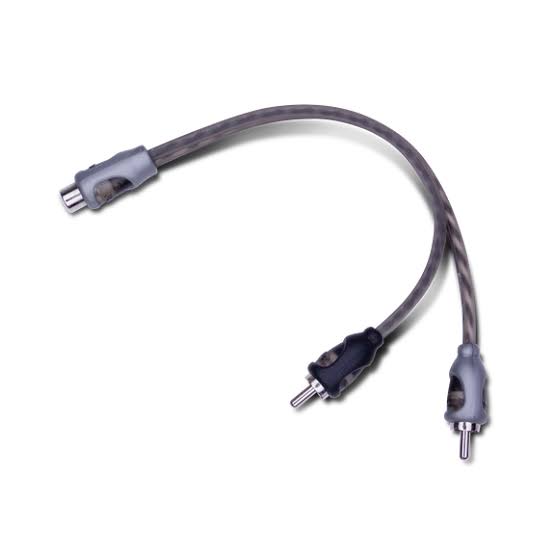 ROCKFORD FOSGATE RFIY-1F TWISTED RCA 1 FEMALE TO 2 MALE CABLE
