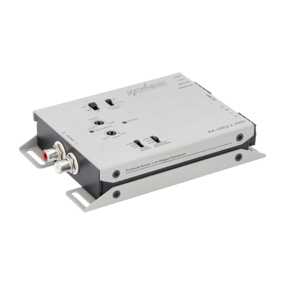 AXXESS AX-LOC2.2-PRO 2IN/2OUT ACTIVE LINE OUT CONVERTER WITH BASS BOOST