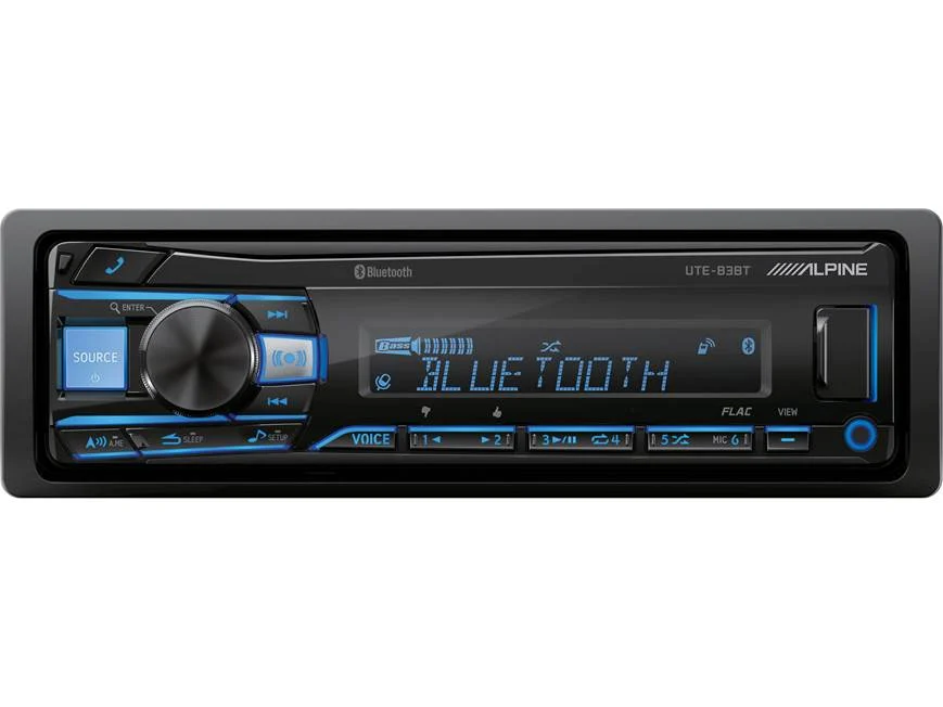 ALPINE DIGITAL MECHLESS MEDIA RECEIVER UTE-83EBT FRONT USB/BLUETOOTH/4V