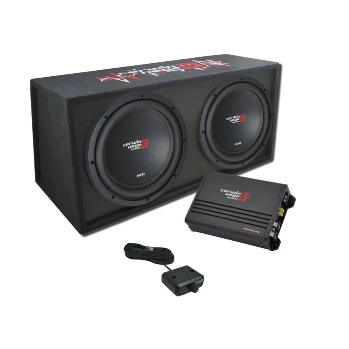 CERWIN VEGA BKX212V DUAL 12IN SUB/AMP COMBO DUAL PORTED BOX